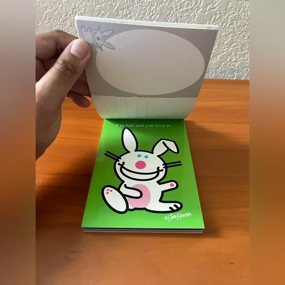 NEW RARE Vintage Y2K Jim Benton Happy Bunny 16 Postcards & 20 Stickers Set - Picture 4 of 7